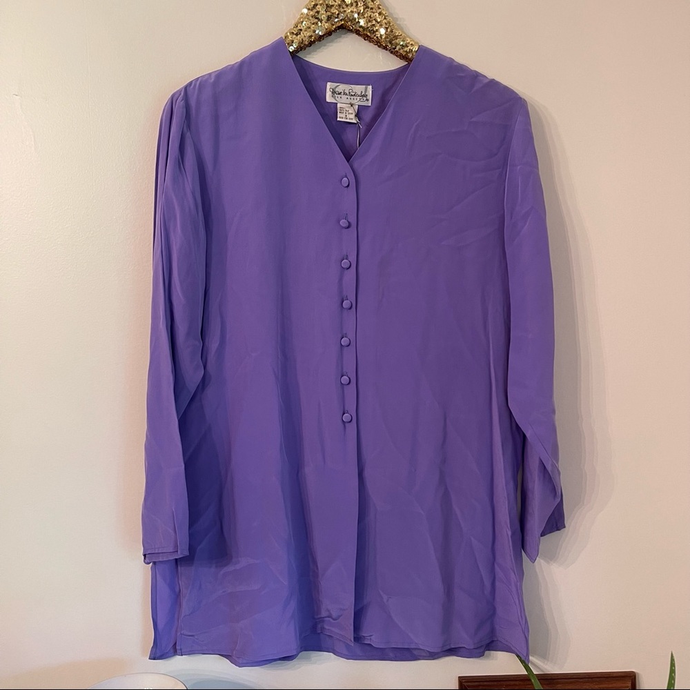 NWT Vintage 90’s Diane von Furstenberg Silk Tunic Top DVF